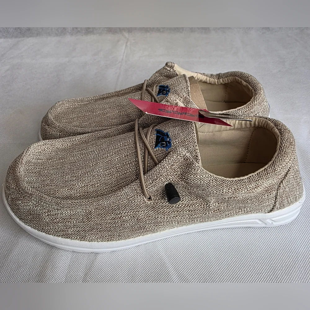 FOCO Men's NFL Team Logo Lightweight Loafers Carolina Panthers Size L 11/12 NWT